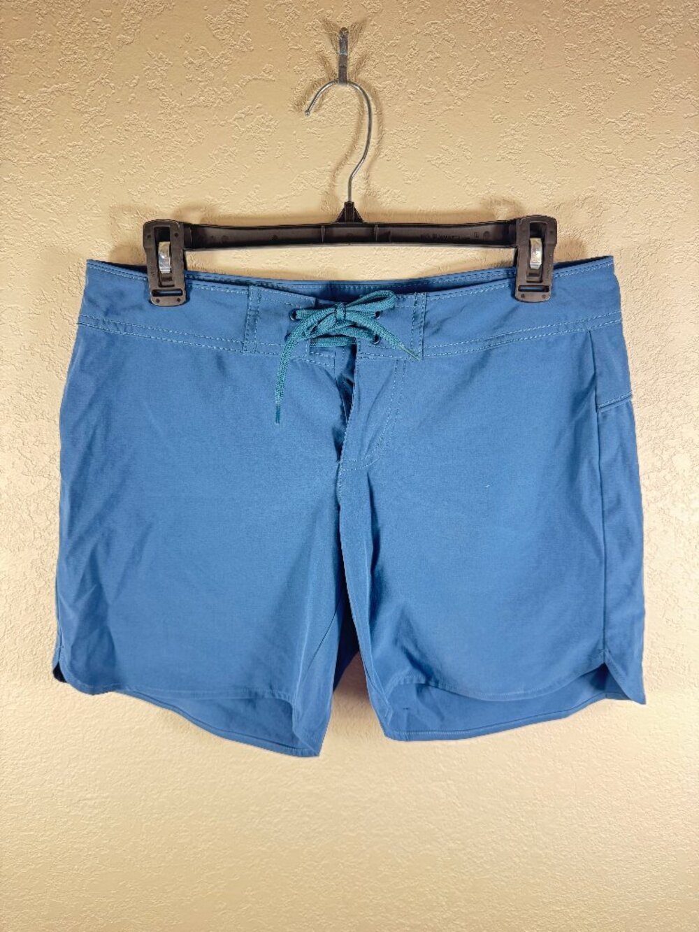 Carve Designs Board Shorts Womens 2 Blue Lace Up Stretch Swim Surf Hike